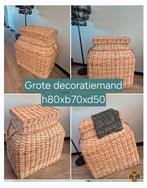 Xxl mand boho ibiza landelijk, Ophalen of Verzenden, Zo goed als nieuw, Rond, Riet