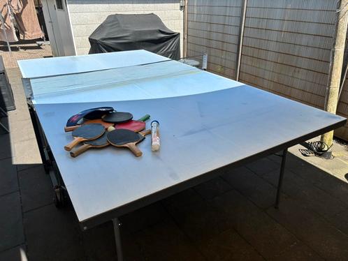 Originele Outdoor Tafeltennistafel Tectonic Compleet, Sport en Fitness, Tafeltennis, Gebruikt, Tafel Outdoor, Inklapbaar, Ophalen