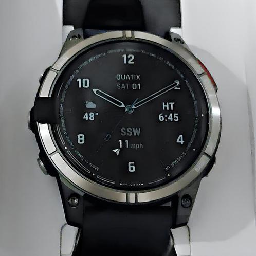 Garmin Quatix 7 Pro Sapphire, Sieraden, Tassen en Uiterlijk, Sporthorloges, Nieuw, Zwart, Afstand, Calorieverbanding, Conditie