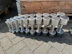 Technogym chrome dumbbells 1-9 kg gewichten, Dumbbell, Ophalen of Verzenden, Gebruikt, Technogym