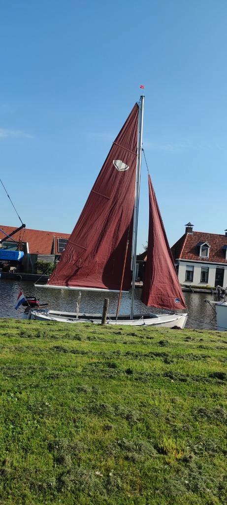 Oostzeejol, midget 15, Watersport en Boten, Open zeilboten, Gebruikt, 3 tot 6 meter, Polyester, Buitenboordmotor, Benzine, Ophalen