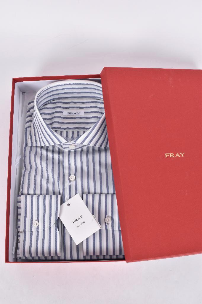 Nieuw shirt overhemd van FRAY katoen maat 39, Kleding | Heren, Overhemden, Nieuw, Halswijdte 39/40 (M), Blauw, Ophalen of Verzenden