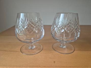 2 Kristallen Whisky Glazen - Zeer Goede Staat beschikbaar voor biedingen
