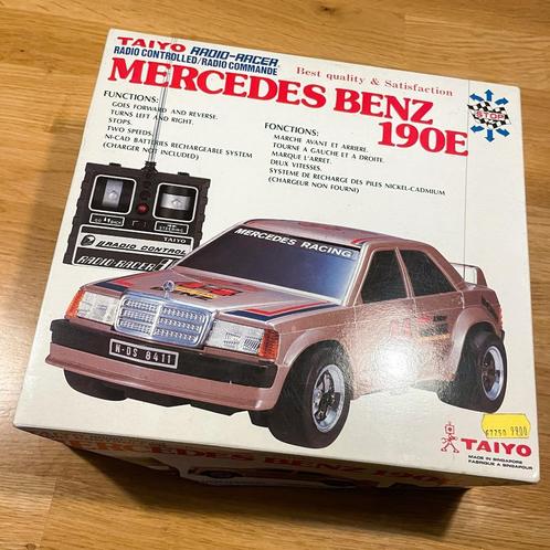 Vintage radiografisch bestuurbare auto Mercedes 190E Taiyo, Hobby en Vrije tijd, Modelbouw | Radiografisch | Auto's, Gebruikt