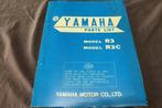 Yamaha R3 R3C 1969 motorcycle parts list 350cc twin, Motoren, Handleidingen en Instructieboekjes, Ophalen of Verzenden, Yamaha