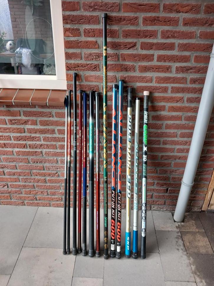 Mooi partij Vaste hengels., Watersport en Boten, Hengelsport | Witvissen, Zo goed als nieuw, Vaste hengel, Ophalen