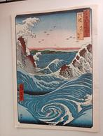 Japanse prent 1978 - Draaikolk in zee, Antiek en Kunst, Ophalen of Verzenden