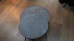 2 leuke metalen salontafelset, Gebruikt, 50 tot 100 cm, Rond, Ophalen of Verzenden