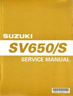 Suzuki SV650 en SV650 S Service manual (4622z), Verzenden, Suzuki