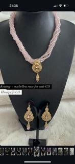 Marokkaanse ketting lichtroze, Sieraden, Tassen en Uiterlijk, Kettingen, Ophalen of Verzenden, Zo goed als nieuw, Roze