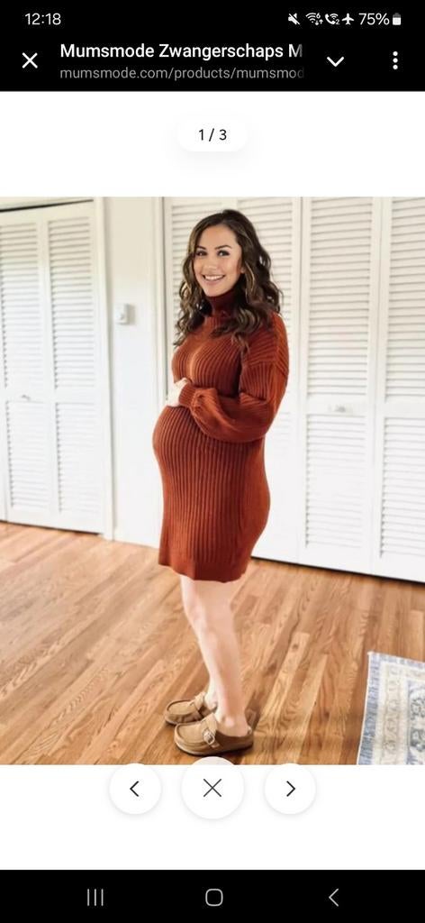 Mumsmode Zwangerschapsjurken, Overige kleuren, Mumsmode, Jurk, Maat 42/44 (L)