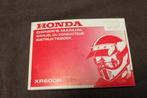 Honda XR600 R 1990 motorfiets instructie boekje manual, Motoren, Verzenden, Honda