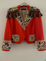 Carnavalsjas Dames oranje goud nieuw, Maat 38/40 (M), Carnaval, Nieuw, Ophalen of Verzenden