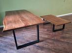 Eettafel (+salontafel), Huis en Inrichting, Tafels | Eettafels, Ophalen, Gebruikt, Rechthoekig, 50 tot 100 cm
