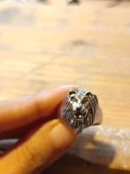 Nieuwe Leeuwenkop Ring, Sieraden, Tassen en Uiterlijk, Ringen, Nieuw, Dame of Heer, Zilver, IJzer of Staal