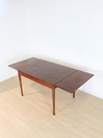 vintage teak eetafel, Ophalen, Gebruikt, Teakhout, 200 cm of meer