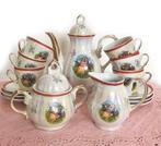 Vintage gemerkt servies compleet / mocca / theeservies