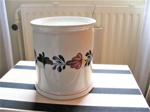 Boerenbont voorraadpot met bloemenrand Boerenbond, Huis en Inrichting, Keuken | Servies, Gebruikt, Overige typen, Boerenbont, Aardewerk