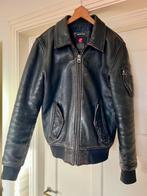 Leren jack Redskins, Maat 48/50 (M), Zwart, Ophalen of Verzenden, Gedragen