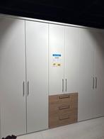 Grote kledingkast wit/beuken - 7 deuren, Huis en Inrichting, Kasten | Kledingkasten, Ophalen, Overige materialen, 200 cm of meer