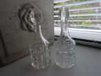 Twee oude Parfumflesjes met stolp., Verzamelen, Parfumverzamelingen, Ophalen of Verzenden, Parfumfles