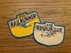 NS Railrunner patch / embleem -Oude Logo - Zo Goed Als Nieuw, Verzamelen, Ophalen of Verzenden, Zo goed als nieuw, Transport, Speldje of Pin