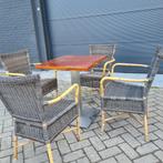 Terras stoelen en tafels, Ophalen, Gebruikt, Aluminium, Stapelbaar