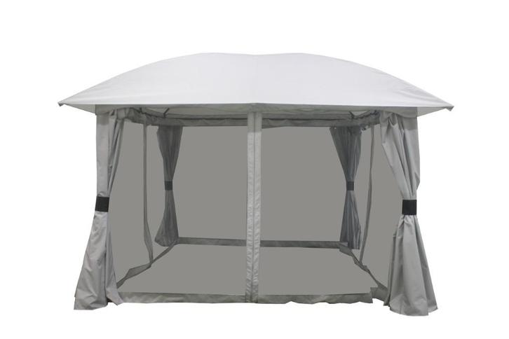 UITVERKOOP! OP=OP! Tuinpaviljoen 3,5x3,5 Stone Grey Lindo, Tuin en Terras, Partytenten, Nieuw, Paviljoen, Minder dan 5 meter, Minder dan 4 meter