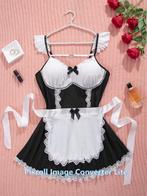 R29 zwart dienstmeisjes jurkje, maat 3XL, french maid, Kleding | Dames, Carnaval, Maat 42/44 (L), Nieuw, Ophalen of Verzenden