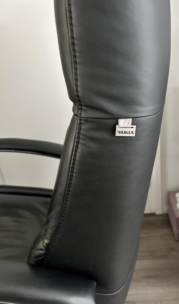 Hukla relaxfauteuil/ relaxstoel, Huis en Inrichting, Fauteuils, Zo goed als nieuw, Leer, Metaal, 50 tot 75 cm, 75 tot 100 cm, Ophalen