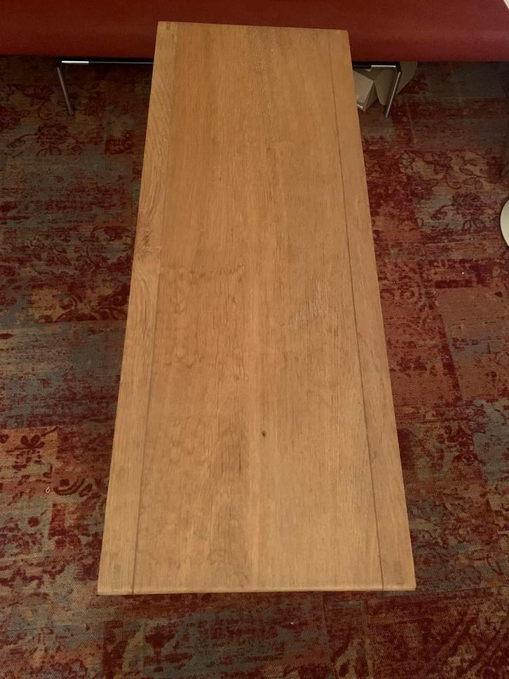 Side tabel/vintage sidetable met gebogen hoeken, Huis en Inrichting, Tafels | Sidetables, Gebruikt, 25 tot 50 cm, 100 tot 150 cm