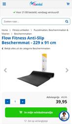 Flow Fitness anti-slip beschermmat, yogamat, protection mat, Ophalen of Verzenden, Nieuw, Benen, Fitnessmat