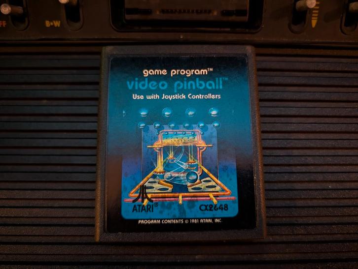 Video Pinball - Atari 2600 spel game, Spelcomputers en Games, Games | Atari, Gebruikt, Atari 2600, Overige genres, 1 speler, Vanaf 7 jaar
