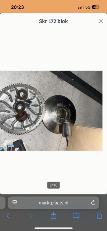 Skr 125 Vario met starterkrans en kickstart rondsel beschikbaar voor biedingen