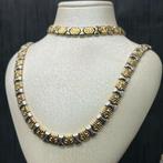 14k gouden set ketting met armband prachtig schakel, Ophalen of Verzenden, Zo goed als nieuw, Goud