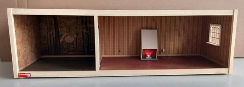 Lundby etage met bosbehang, Kijk, Kies en Koop!, Verzamelen, Poppenhuizen en Toebehoren, Gebruikt, Poppenhuis, Ophalen of Verzenden