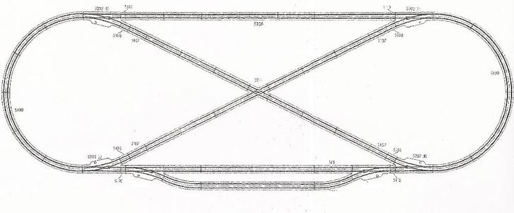 Treinset Marklin met kruising, 6 wissels, treinset KERSTDORP, Hobby en Vrije tijd, Modeltreinen | H0, Gebruikt, Treinset, Wisselstroom