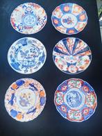 Prachtige set van 6 antieke Japanse Imari borden (19e eeuw), Ophalen of Verzenden