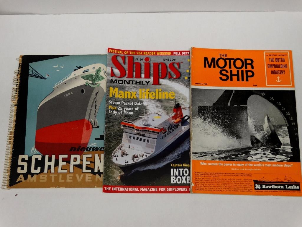 3 x boeken over scheepvaart maritiem zeevaart 3 voor € 3,00, Ophalen of Verzenden, Gebruikt, Boek of Tijdschrift