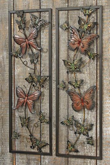 Wanddecoratie, wandobject, muurdecoratie, kader met Vlinders beschikbaar voor biedingen
