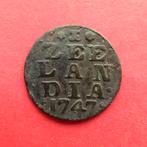 Duit Zeeland 1747 Zeelandia Luctor et Emergo Middelburg.., Postzegels en Munten, Munten | Nederland, Ophalen of Verzenden, Vóór koninkrijk
