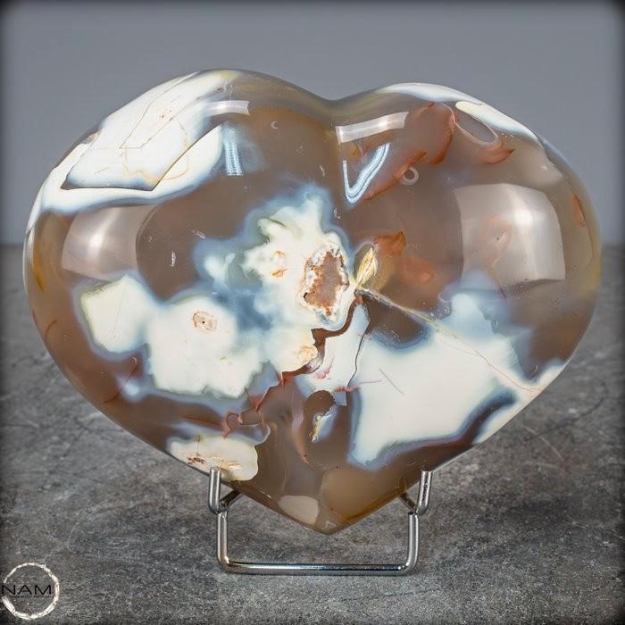 Prachtige Agaat Hart - 1622g - Madagaskar, Verzamelen, Mineralen en Fossielen, Ophalen of Verzenden