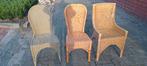 Te koop Rieten stoelen. Meerdere beschikbaar. 2 + 1 gratis, Huis en Inrichting, Stoelen, Ophalen, Gebruikt, Bruin, Riet of Rotan