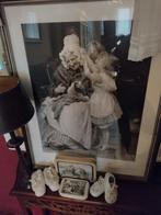 Grote ingelijste prent van oma met kinderen 🌹, Ophalen