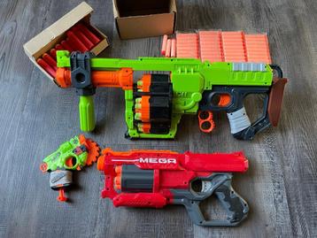Nerf Zombie Doominator + Mega CycloneShock + veel darts beschikbaar voor biedingen
