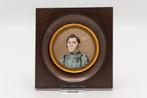 Miniatuur portret, Empire, Man in uniform 1830, Ophalen of Verzenden