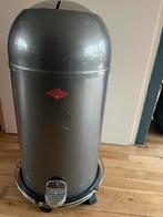 Wesco prullenbak 60L, grijs, Ophalen, Gebruikt, Met pedaal, 40 liter of meer