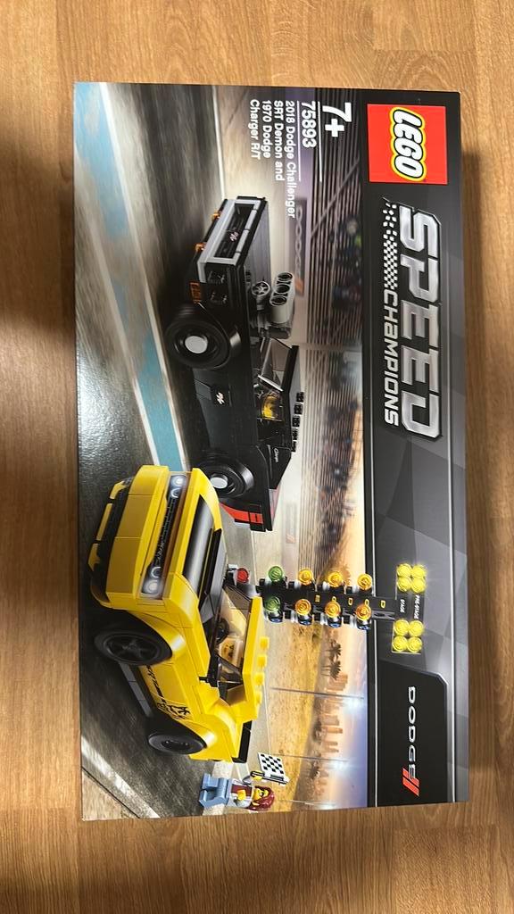Lego 75893 2018 dodge challenger srt demon & 1970 dodge char, Kinderen en Baby's, Speelgoed | Duplo en Lego, Nieuw, Ophalen of Verzenden