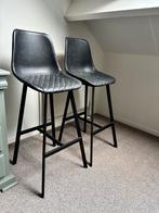 Set van 2 barkrukken antractiet grijs met zwart, Ophalen