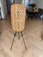 Houten Vloerlamp, Rotan vloerlamp, Ophalen, Zo goed als nieuw, Hout, 100 tot 150 cm
